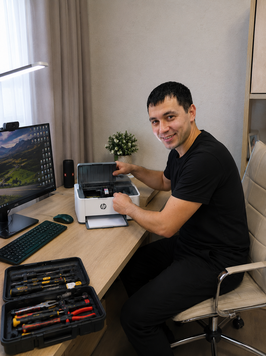 Результат ремонта печки HP